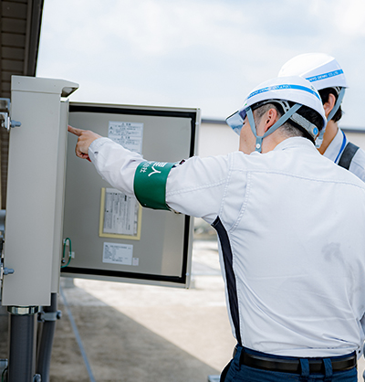 太陽光発電設備の施工